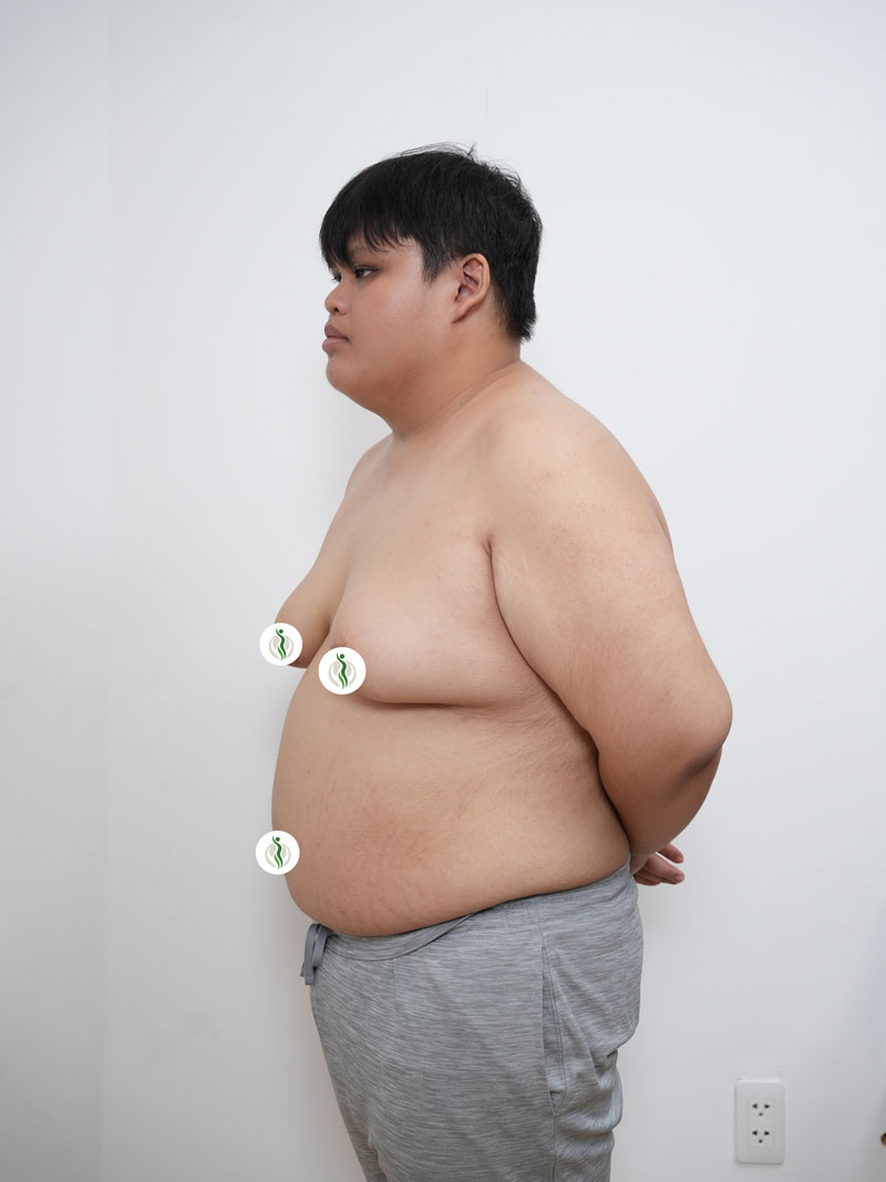 Thiên Ân 127.7kg - tư thế nghiêng khi bắt đầu chương trình