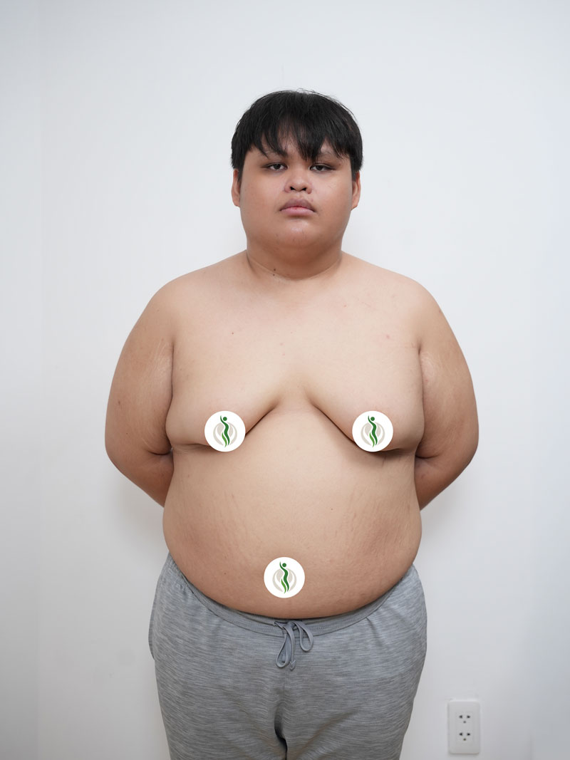 Thiên Ân 127.7kg - chính diện khi bắt đầu chương trình